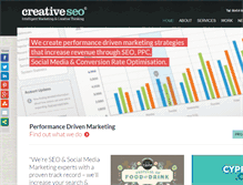 Tablet Screenshot of creative-seo.co.uk